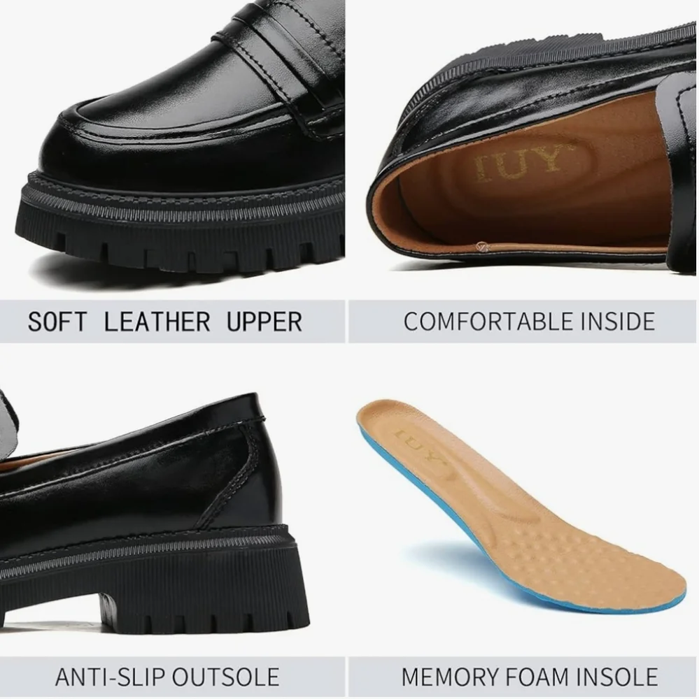 Black Chunky Loafer - Picture 6 of 11
